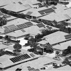 paneles solares instalados en viviendas unifamiliares